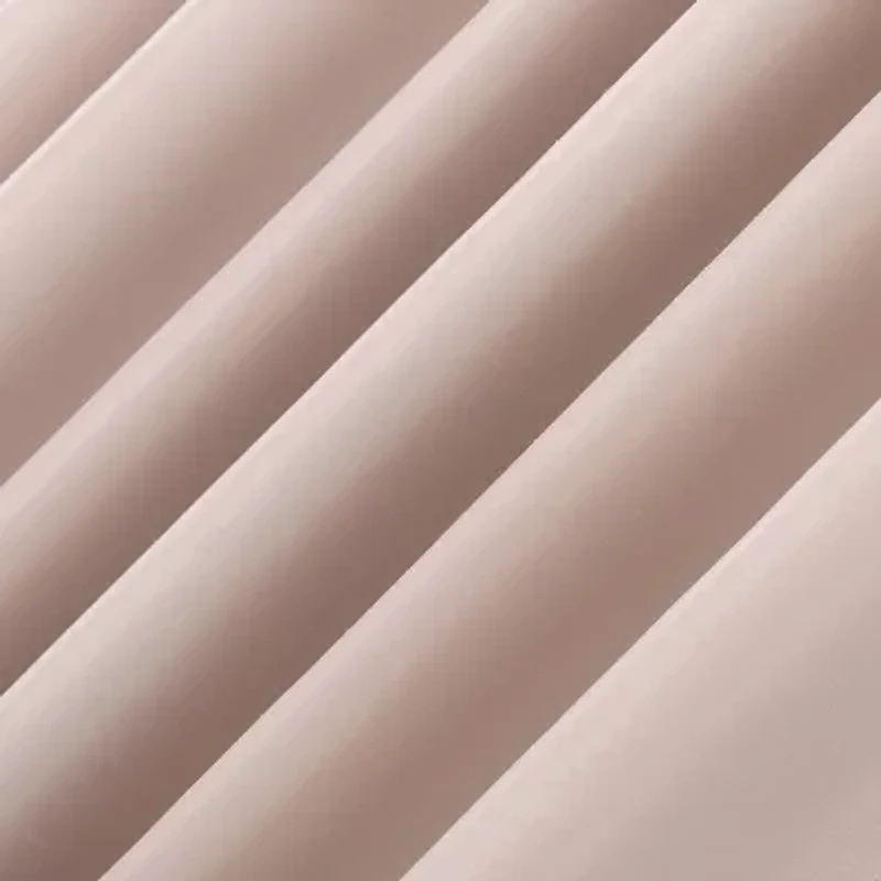 Sun Zero Evelina Faux Dupioni Silk Thermal Extreme Back Tab Energy Saving 100% Blackout Single Curtain Panel