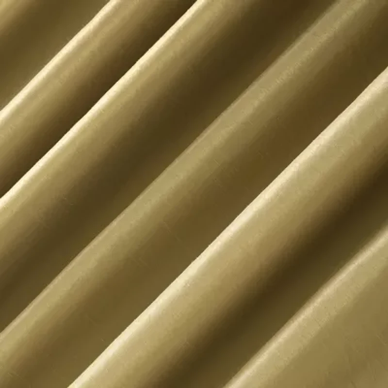 Sun Zero Evelina Faux Dupioni Silk Thermal Extreme Back Tab Energy Saving 100% Blackout Single Curtain Panel