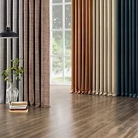 Sun Zero Kline Burlap Weave Thermal Extreme Grommet Top Energy Saving 100% Blackout Single Curtain Panel