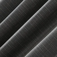 Sun Zero Kline Burlap Weave Thermal Extreme Grommet Top Energy Saving 100% Blackout Single Curtain Panel