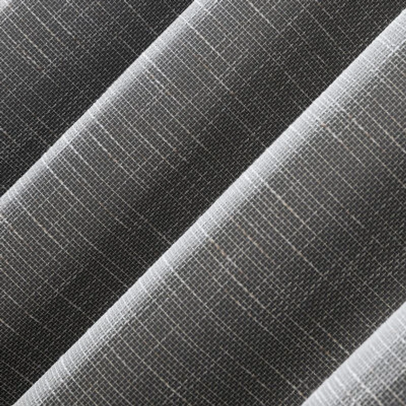 Sun Zero Kline Burlap Weave Thermal Extreme Grommet Top Energy Saving 100% Blackout Single Curtain Panel