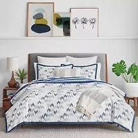 Fieldcrest Herringbone 3-pc. Geometric Comforter Set