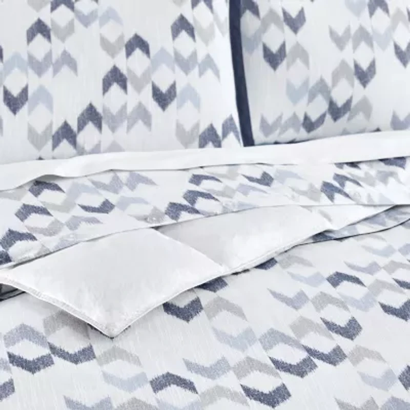 Fieldcrest Herringbone 3-pc. Geometric Duvet Cover Set