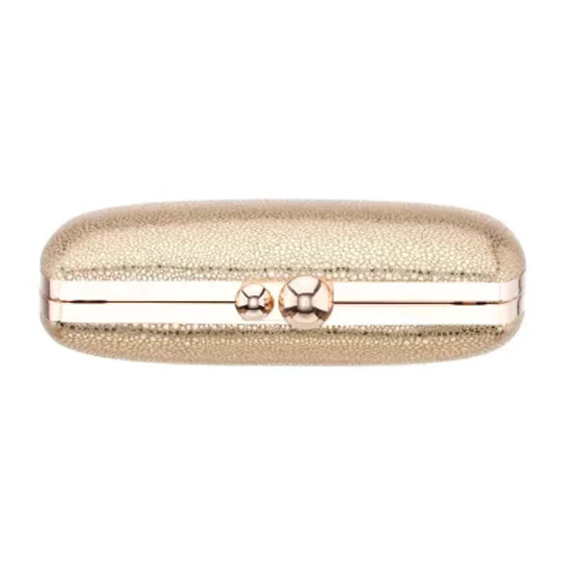 I. Miller Gallis Crackle Embossed Minaudiere Evening Bag