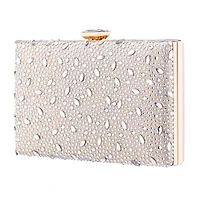 I. Miller Villie Crystal Pattern Minaudiere Evening Bag