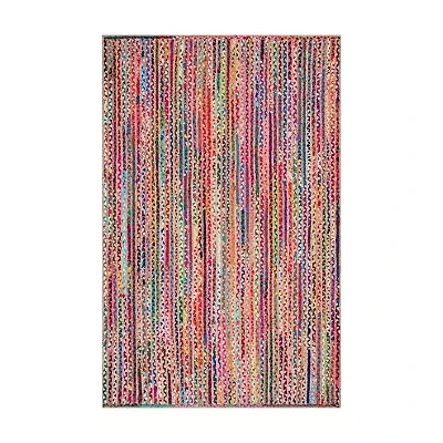 nuLoom Aleen 5x8 Braided Cotton Jute Indoor Rectangular Area Rug
