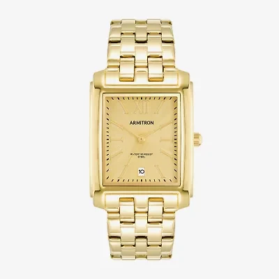 Armitron Mens Gold Tone Stainless Steel Bracelet Watch 20-5499chgp