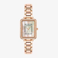 Armitron Womens Crystal Accent Rose Goldtone Bracelet Watch 75-5841mprg