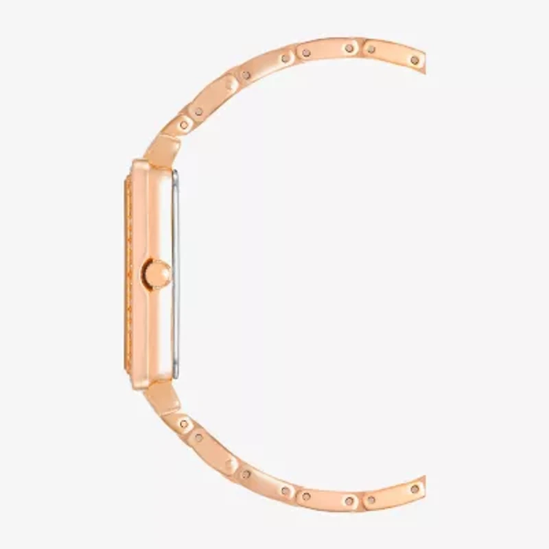 Armitron Womens Crystal Accent Rose Goldtone Bracelet Watch 75-5841mprg