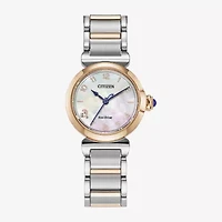 Citizen Womens Two Tone Stainless Steel Bracelet Watch Em1136-87d