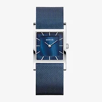Bering Womens Blue Stainless Steel Bracelet Watch 10426-307-S