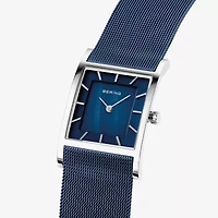 Bering Womens Blue Stainless Steel Bracelet Watch 10426-307-S