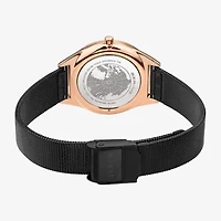 Bering Womens Black Stainless Steel Bracelet Watch 17031-166