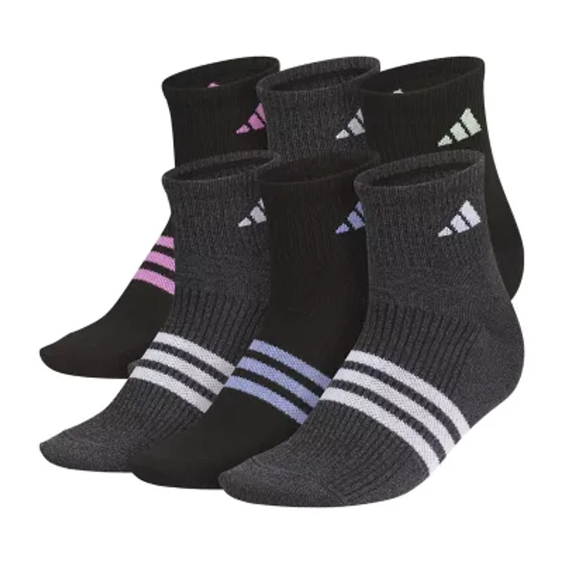 adidas Superlite Womens Multi-Pack 6 Pair Quarter Ankle Socks