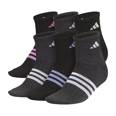 adidas Superlite Womens Multi-Pack 6 Pair Quarter Ankle Socks