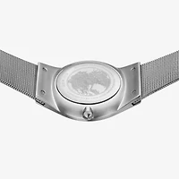 Bering Mens Gray Mesh Bracelet Watch-11938-003