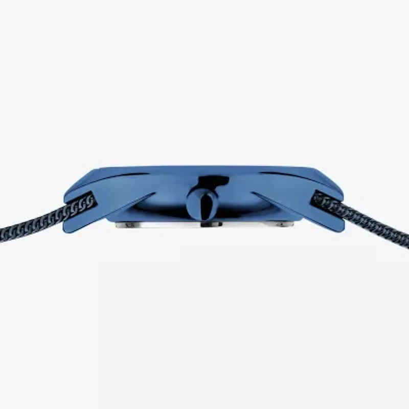 Bering Solar Womens Blue Mesh Bracelet Watch-14427-393