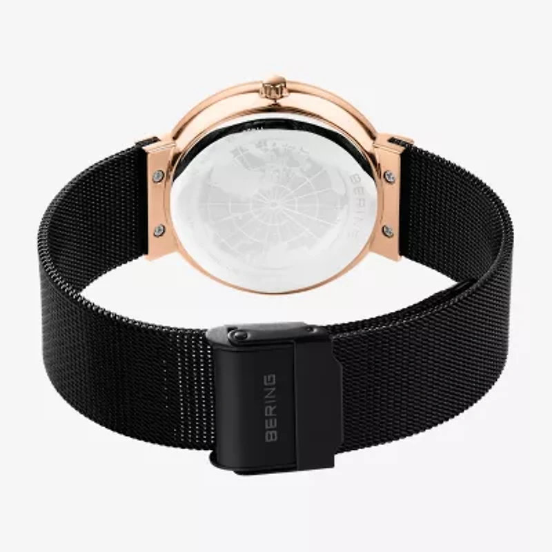 Bering Womens Black Stainless Steel Bracelet Watch 11435-166
