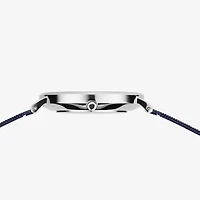 Bering Womens Blue Stainless Steel Bracelet Watch