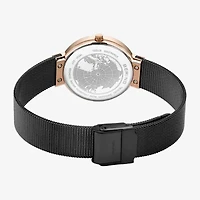 Bering Womens Black Stainless Steel Bracelet Watch 14531-166