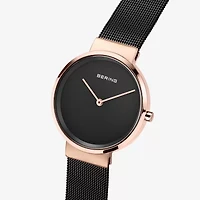 Bering Womens Black Stainless Steel Bracelet Watch 14531-166