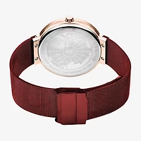 Bering Mens Red Stainless Steel Bracelet Watch 14539-363