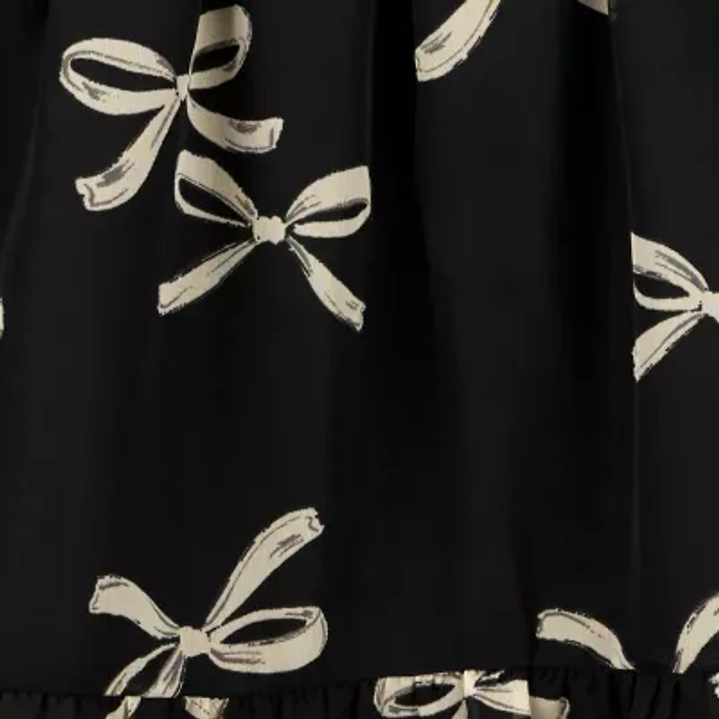 Carter's Little & Big Kid Girls Long Sleeve Cuffed A-Line Dress