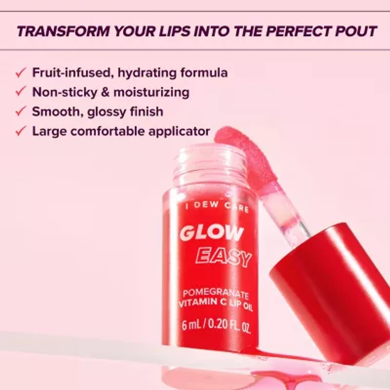 I Dew Care Glow Easy Lip Oil-Pomegranate