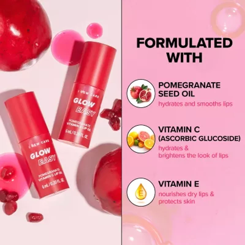 I Dew Care Glow Easy Lip Oil-Pomegranate