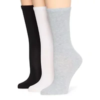 Mixit Everyday Essential Womens 3 Pair Crew Socks