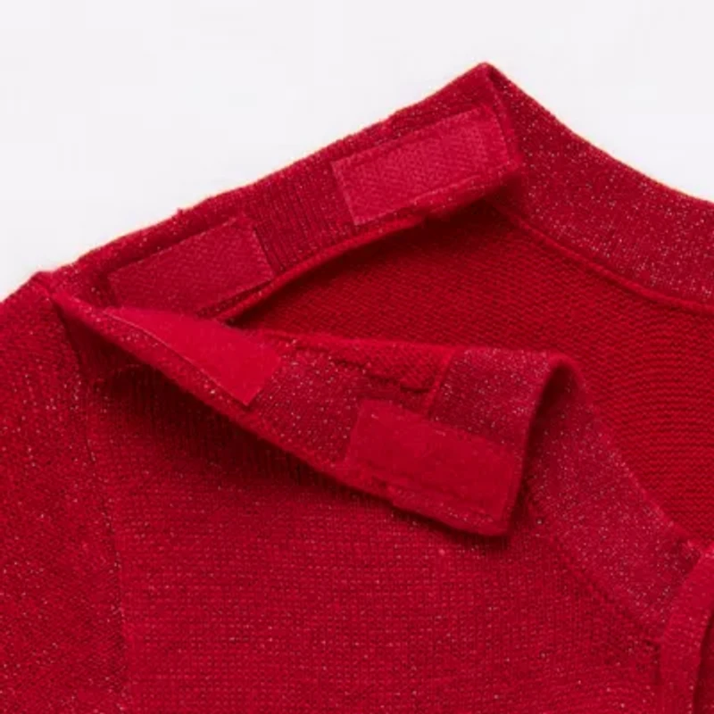 Liz Claiborne Plus Womens Round Neck Adaptive 3/4 Sleeve Adjustable Features Easy-on + Easy-off Pullover Sweater