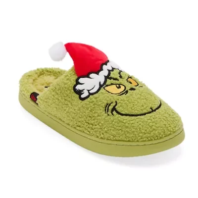 Unisex Adult Dr. Seuss Grinch Slip Resistant Slip-On Slippers