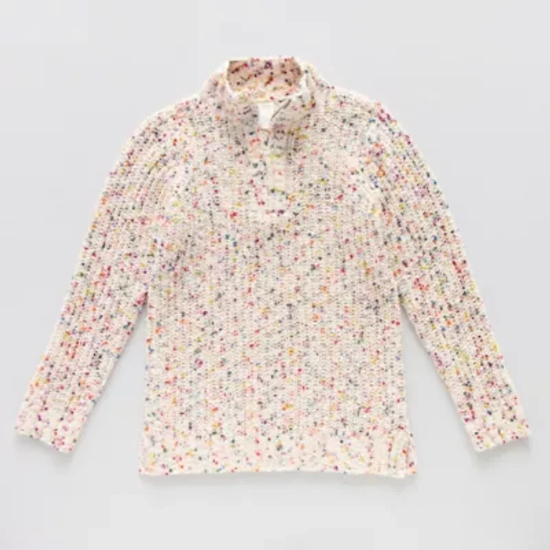 Thereabouts Little & Big Kid Girls Long Sleeve Pullover Sweater