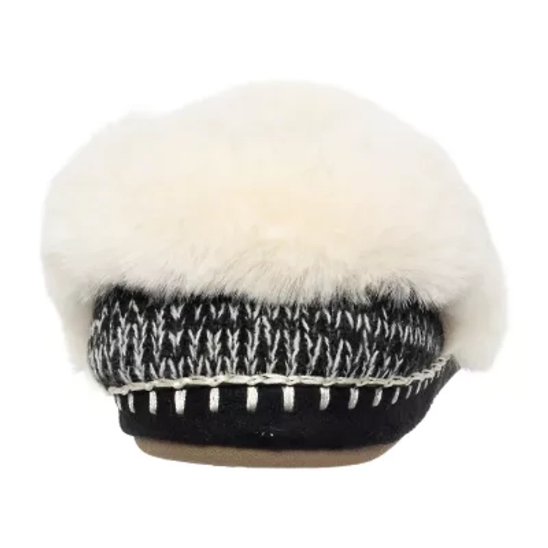 Cuddl Duds Twist Knit A Line Womens Bootie Slippers