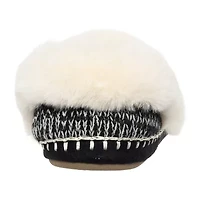Cuddl Duds Twist Knit A Line Womens Bootie Slippers