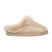 Cuddl Duds Microsuede With Moc Toe Womens Clog Slippers
