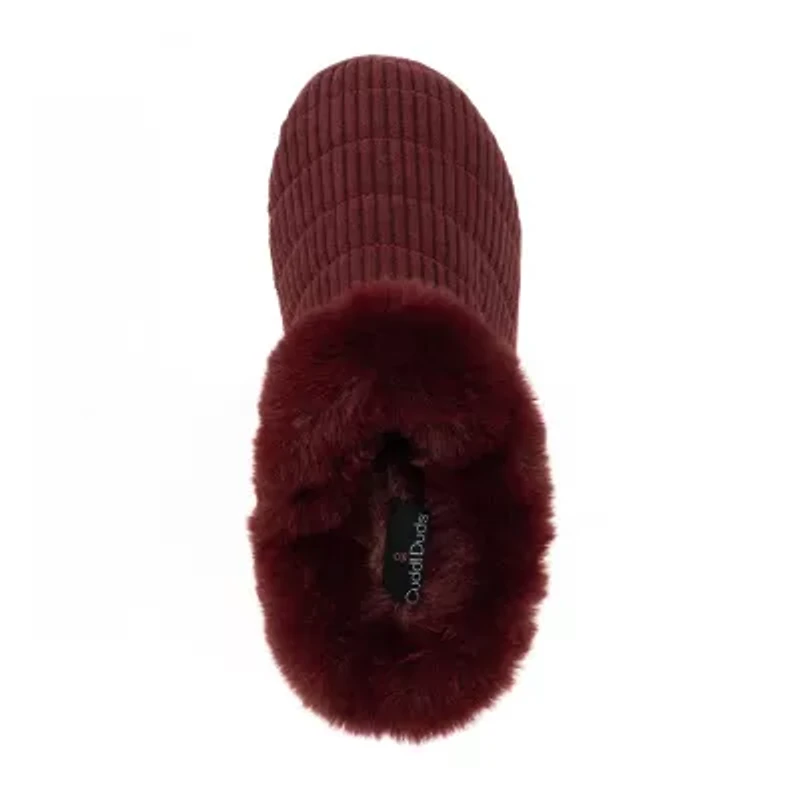 Cuddl Duds Corduroy Womens Clog Slippers