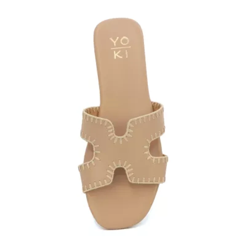 Yoki Womens Essie-29 Flat Sandals