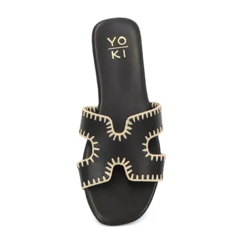 Yoki Womens Essie-29 Flat Sandals