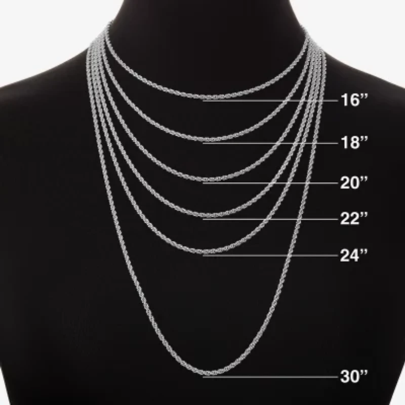 HADLEY & ROW Initial Womens Cubic Zirconia Pure Silver Over Brass 2-pc. Jewelry Set