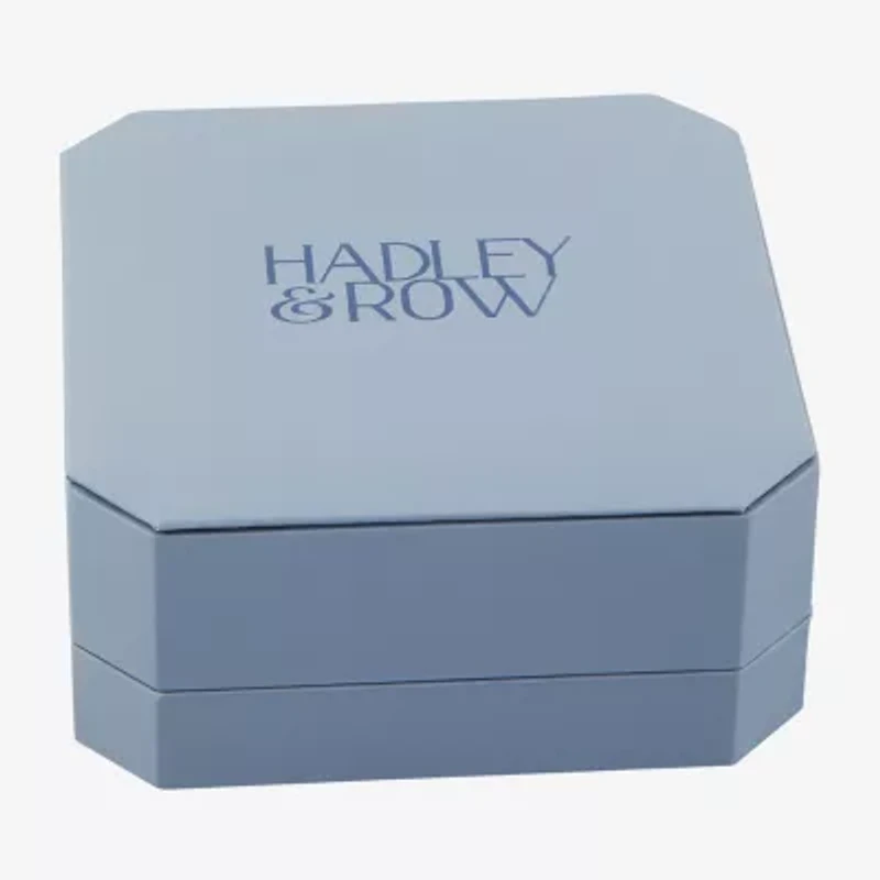 HADLEY & ROW Initial Womens Cubic Zirconia Pure Silver Over Brass 2-pc. Jewelry Set