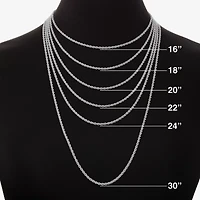 HADLEY & ROW Initial Womens Cubic Zirconia Pure Silver Over Brass 2-pc. Jewelry Set