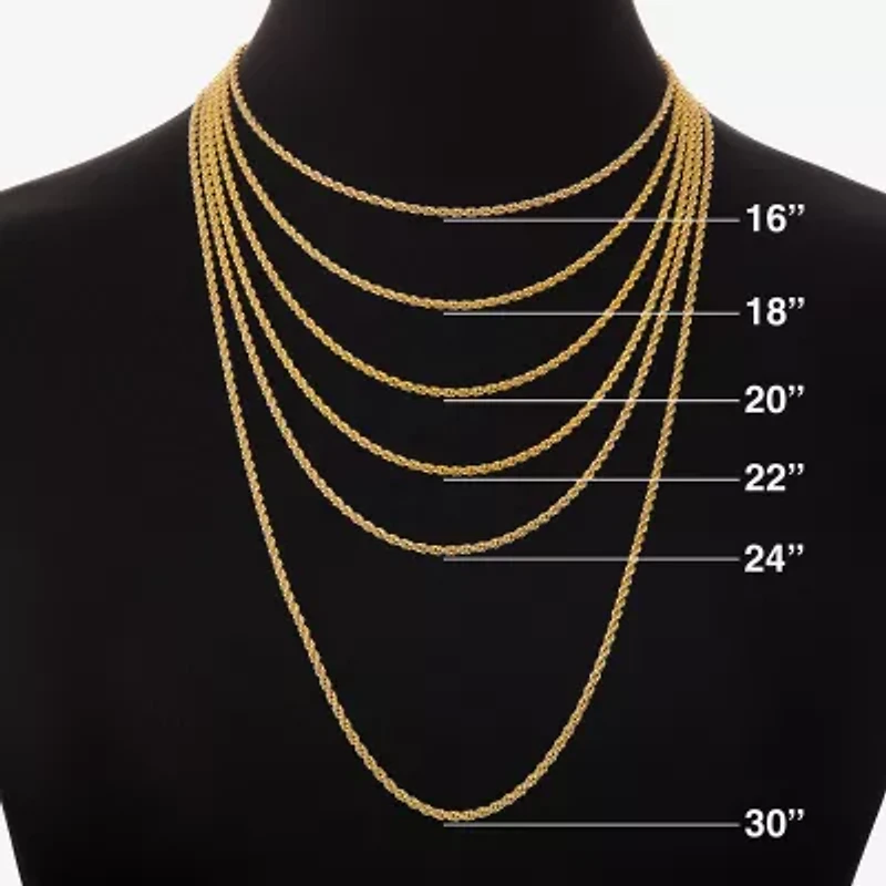 HADLEY & ROW Initial Womens Cubic Zirconia 14K Gold Over Brass 2-pc. Jewelry Set