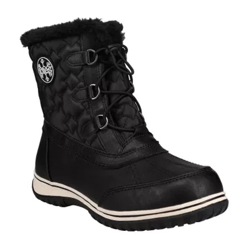 Totes Womens Adrian Waterproof Insulated Flat Heel Winter Boots