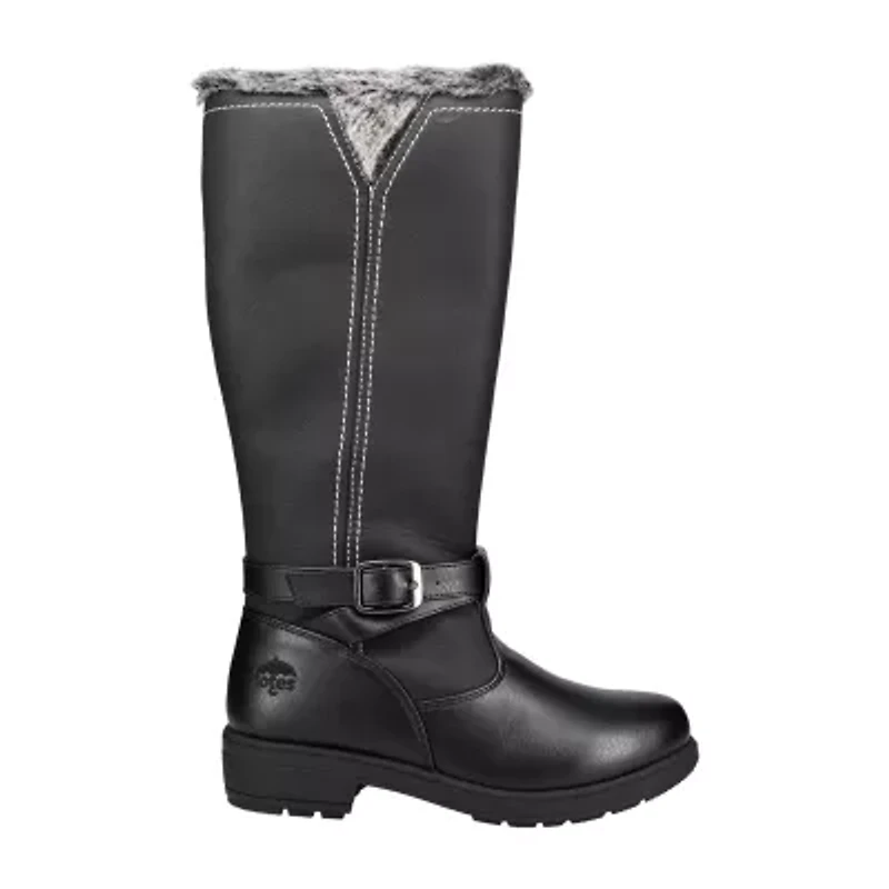 Totes Womens Maryliza Waterproof Insulated Flat Heel Winter Boots