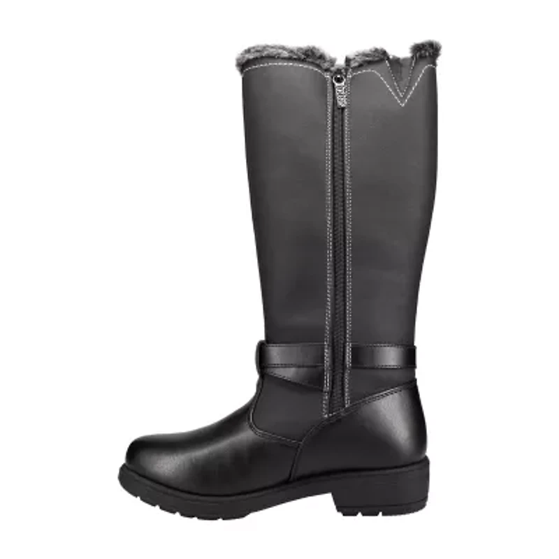 Totes Womens Maryliza Waterproof Insulated Flat Heel Winter Boots