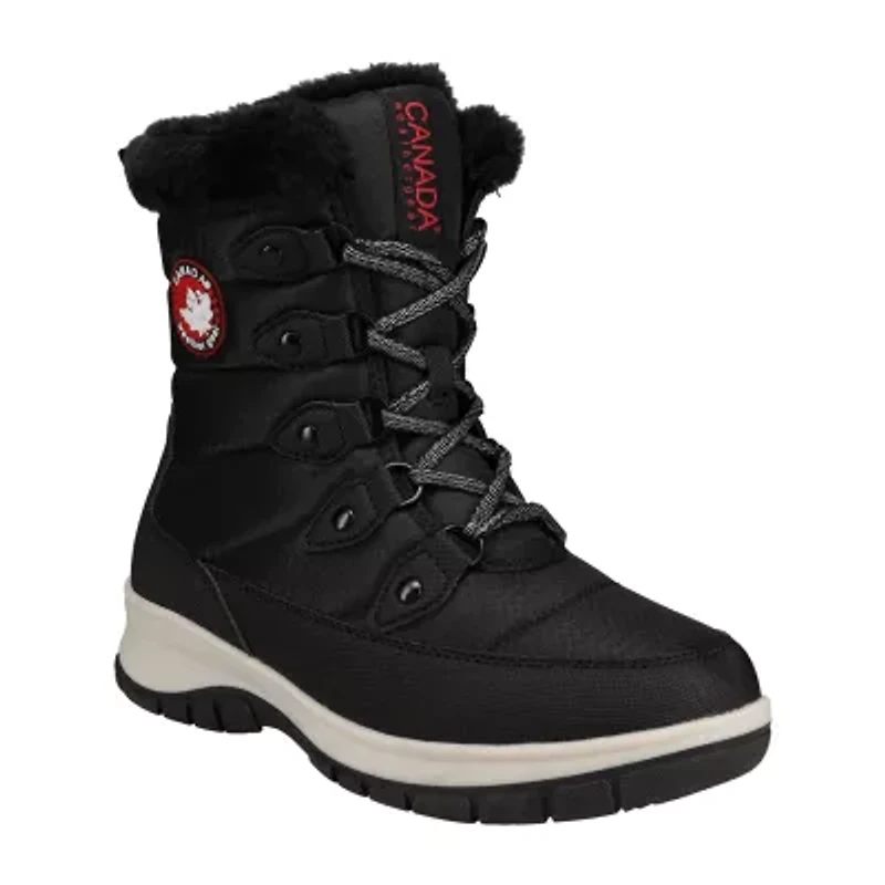 Canada Weather Gear Womens Rhodes Insulated Flat Heel Winter Boots