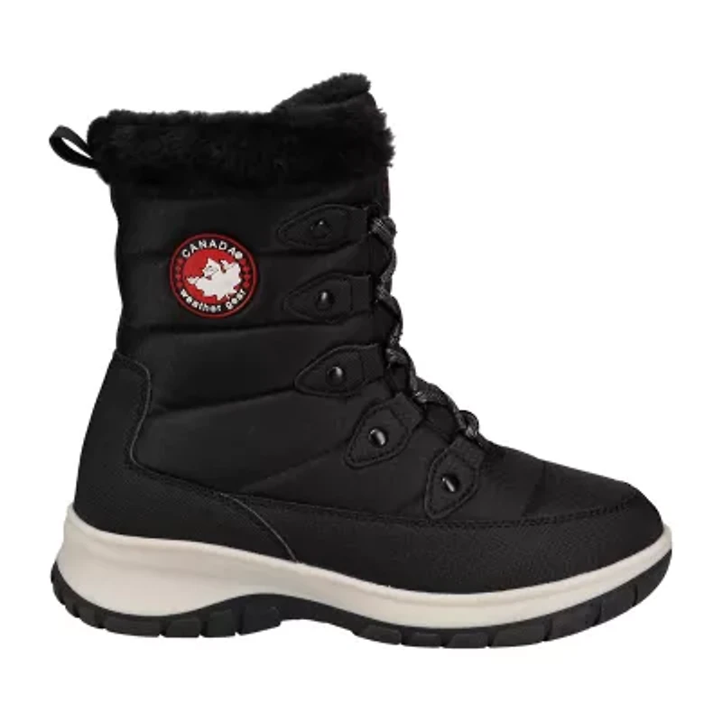 Canada Weather Gear Womens Rhodes Insulated Flat Heel Winter Boots