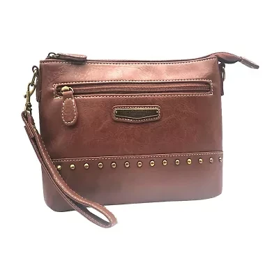 Stone Mountain Laredo Riveted Leather Crossbody Bag