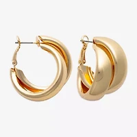 Bold Elements Womens 22.1mm Hoop Earrings